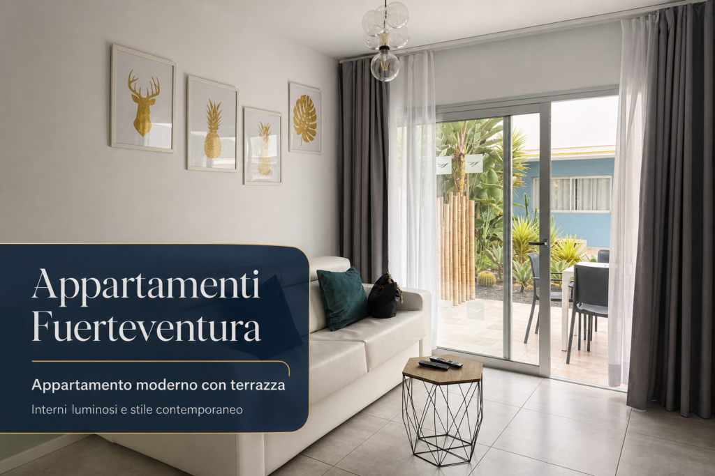 Appartamento con terrazza e vista mare a Fuerteventura