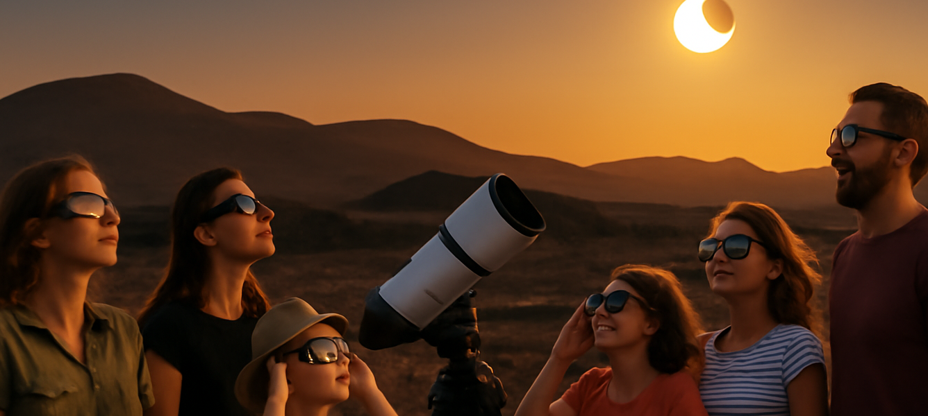 Fuerteventura eclissi parziale di Sole 12 agosto